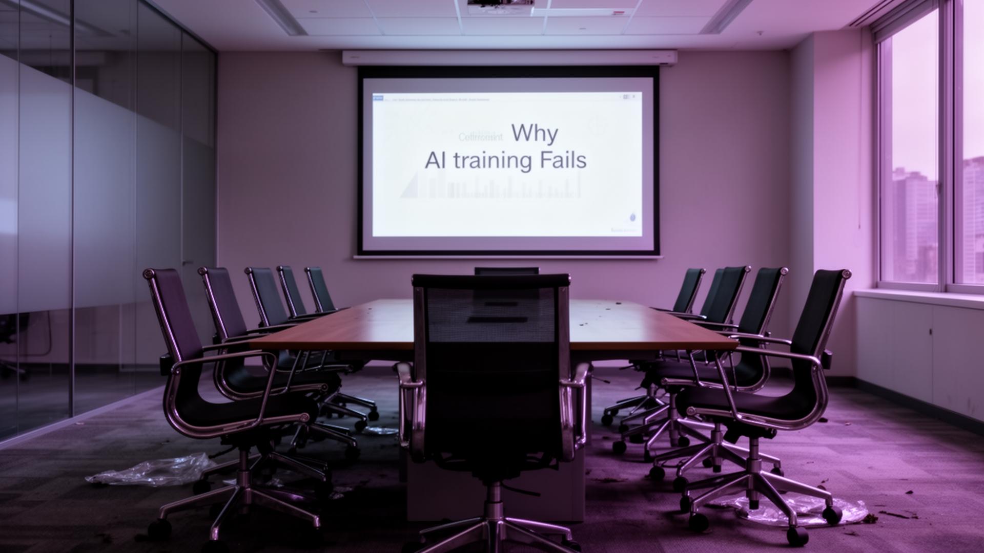 Waarom AI-trainingen mislukken (en hoe het wél werkt)